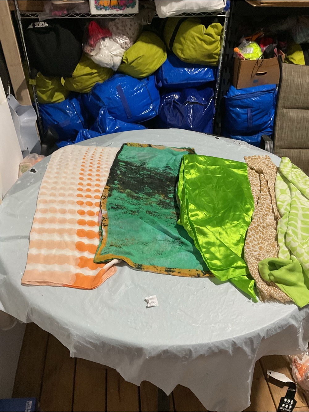 Assorted Bright Beach scarves- Green, Lime, Orange